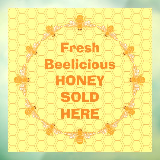 Honig verkauft fensteraufkleber (Blatt 3)