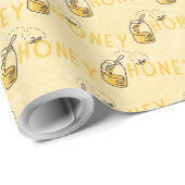 Honig-Verpackungspapier Geschenkpapier (Rolleneckpunkt)