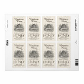 Honig Vintager Skep mit Bienenversand-Label (Vorne)