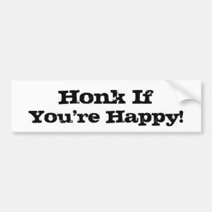 Honig, wenn Sie glücklich Pop Kultur Vintag Sloga Autoaufkleber