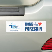 Honig, wenn Sie Liebe Foreskin — Weiß Autoaufkleber (Auf Auto)