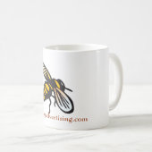Honig-Werbungs-Bienen-Tasse Kaffeetasse (VorderseiteRechts)