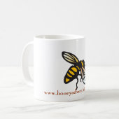 Honig-Werbungs-Bienen-Tasse Kaffeetasse (Vorderseite Links)