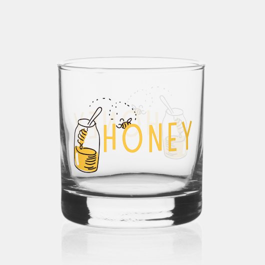 Honig Whiskey Glas (Vorderseite)