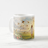 Honig Wiesen Singvögel Frühling Garten Tasse (Vorderseite Links)