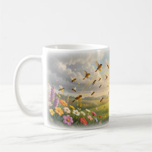Honig Wiesen Singvögel Frühling Garten Tasse
