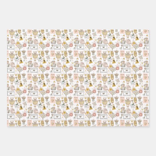 Honig zum Verkauf Geschenkpapier Set (Vorderseite 2)