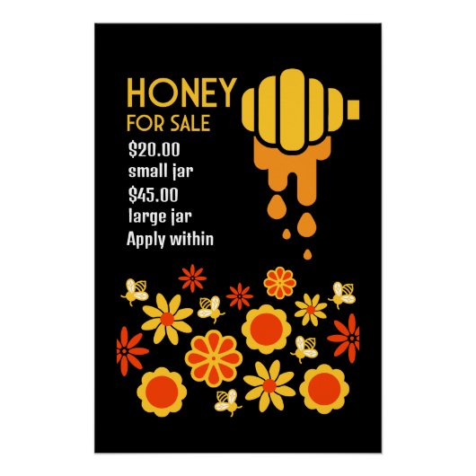 Honig zum Verkauf Poster (Vorderseite)