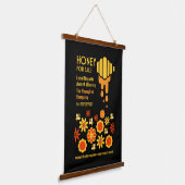 Honig zum Verkauf Wandteppich Mit Holzrahmen (Gewinkelt)