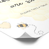 Honigbabys sind süß nehmen eine Leckerei Baby Dusc Poster (Ecke)