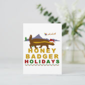 Honigbadferien Feiertagspostkarte (Stehend Vorderseite)
