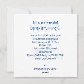 Honigbadger, der Kuchen isst, Einladung zum Honiga (Rückseite)