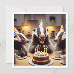 Honigbadger, der Kuchen isst, Einladung zum Honiga