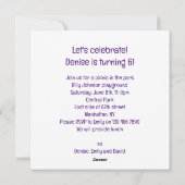 Honigbadger, der Kuchen isst, Einladung zum Honiga (Rückseite)