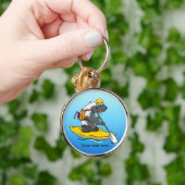 Honigbadger im Kajak Schlüsselanhänger (Hand)