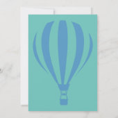 Honigballons für deinen ersten Geburtstag Einladung (Rückseite)