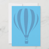 Honigballons für deinen ersten Geburtstagseinblick Einladung (Rückseite)