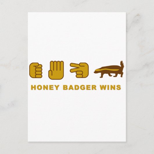 Honigbanner gewinnt postkarte (Vorderseite)