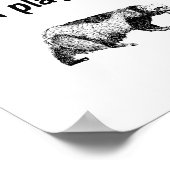 Honigbanner spielen das nicht poster (Ecke)