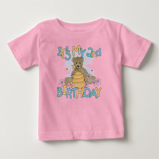 Honigbär 2. Geburtstag T - Shirt und Geschenke (Vorderseite)