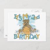 Honigbär 2. Geburtstag T - Shirt und Geschenke Postkarte (Vorne/Hinten)