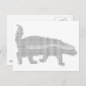 Honigbär ascii postkarte (Vorne/Hinten)