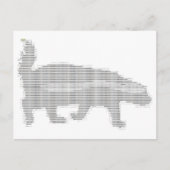 Honigbär ascii postkarte (Vorderseite)