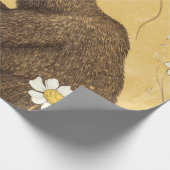 Honigbär auf einer Wildblumenwiese Geschenkpapier (Ecke)
