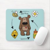 Honigbär - das Recycling Mousepad (Mit Mouse)