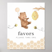 Honigbär erste Bienentage-Lieblingszeichen Poster (Vorne)