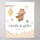 Honigbär Erste Bienentageskarten - Zeichen Poster (Vorne)