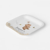 Honigbär erster Bienentag Pappteller (Gewinkelt)