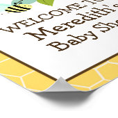 Honigbär und Biene 8x10 Zeichen Poster (Ecke)