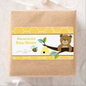 Honigbär und Biene Große Wasserflasche Sticker (Insitu)