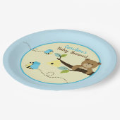 Honigbär und Blauer Hummeln Party Teller (Schrägansicht)