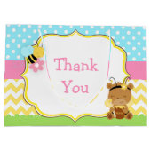 Honigbär und Hummeln Geburtstagsparty Große Geschenktüte (Rückseite)