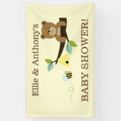 Honigbär und Hummerduschbanner Banner (Vertikal)