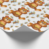 Honigbären Geschenkpapier (Ecke)