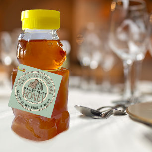 Honigbären-Produkt-Tag mit Skep Little Bear Bienen Geschenkanhänger