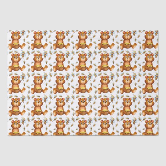 Honigbären Seidenpapier (Vorderseite)