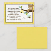 Honigbären- und Bienenkarte Begleitkarte (Vorne/Hinten)