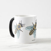 Honigbiene (11oz) - Morphing-Tasse Verwandlungstasse (Vorderseite Links)