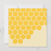 Honigbiene 1. Geburtstag Party Einladung Mädchen (Rückseite)