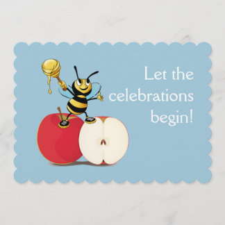 Honigbiene Apple Rosh HaShana Einladung
