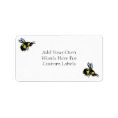 Honigbiene Art Custom Insect Decals oder Labels Adressaufkleber (Vorne)