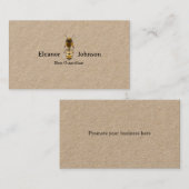 Honigbiene auf Brown Paper Beekeeper Honey Produce Visitenkarte (Vorne/Hinten)