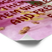 Honigbiene auf Crabapple Blossom mit Zitat Poster (Ecke)