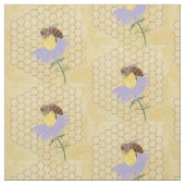 Honigbiene auf einem stoff (Muster)