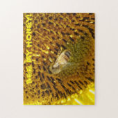 Honigbiene auf einer Sonnenblume Puzzle (Vertikal)