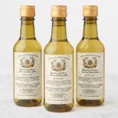 Honigbiene auf Imitaten Pergament Papier Kosmetikm Weinetikett (Flaschen)